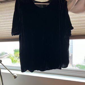 Vince Velvet Short Sleeved Top